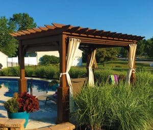 poolside pergola