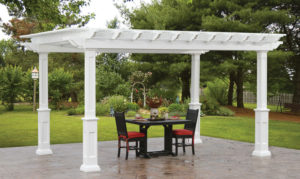 simple vinyl pergola