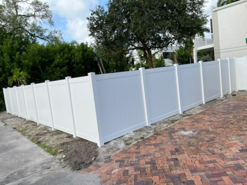 Pvc Fence installed by Broward County Fence