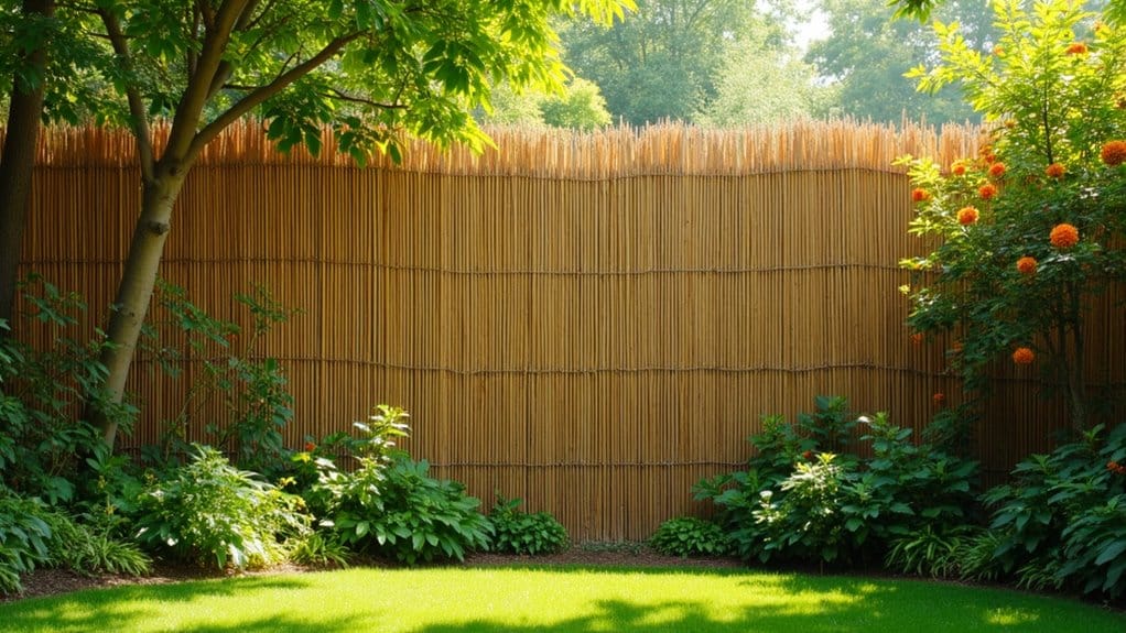 natural bamboo privacy screen