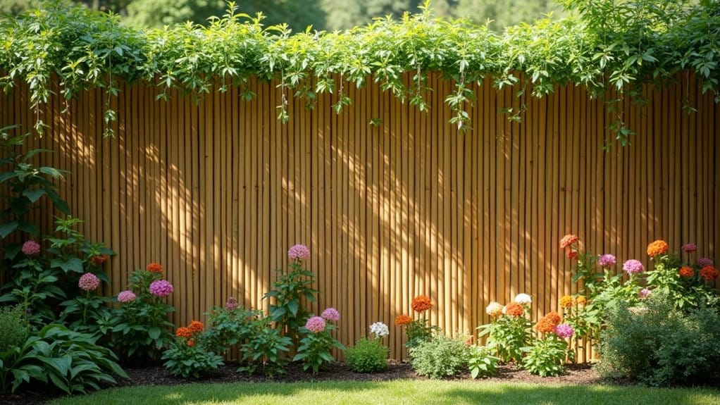 sustainable bamboo garden fencing