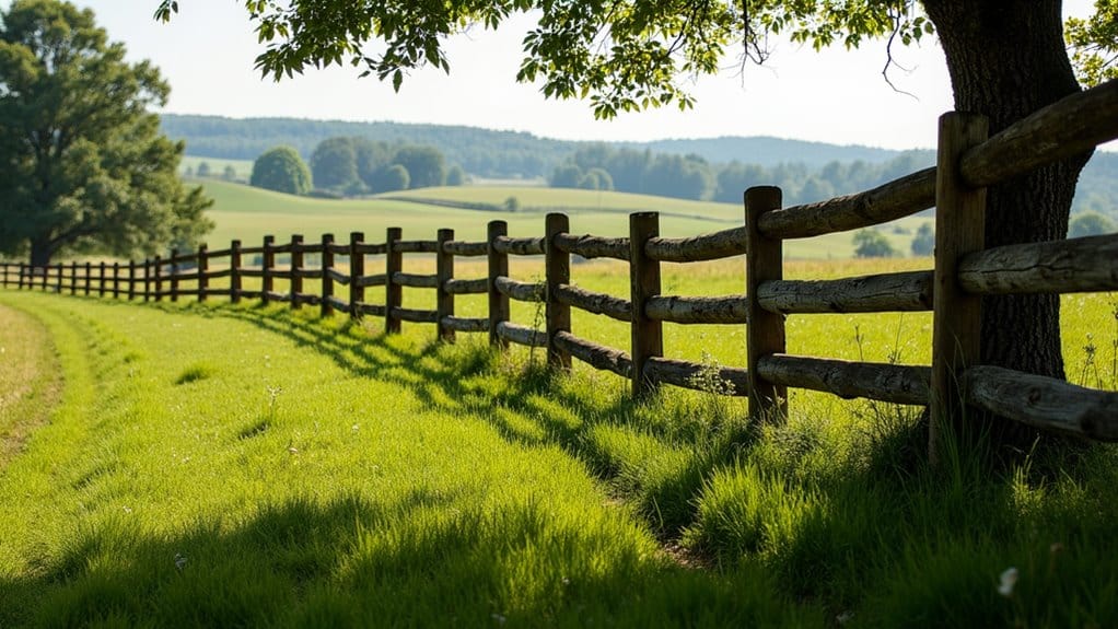 wooden boundary enclosure design