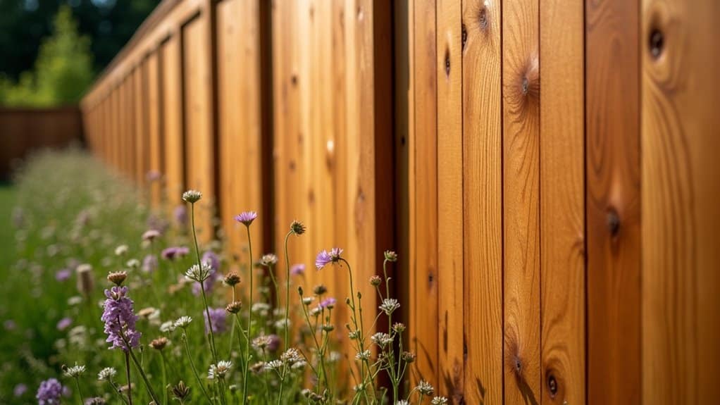 wooden fencing for privacy