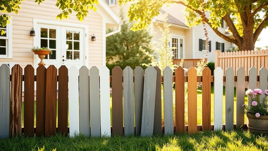 fence color home aesthetic