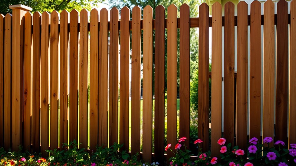 stylish dual sided privacy fencing