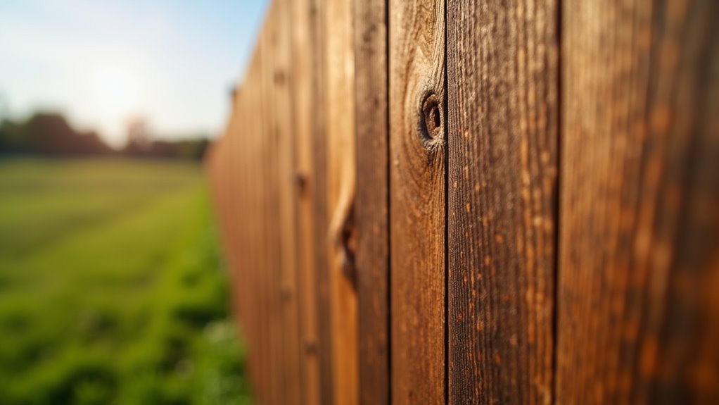 durable wooden boundary protection