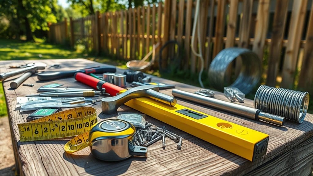 installation tools and materials