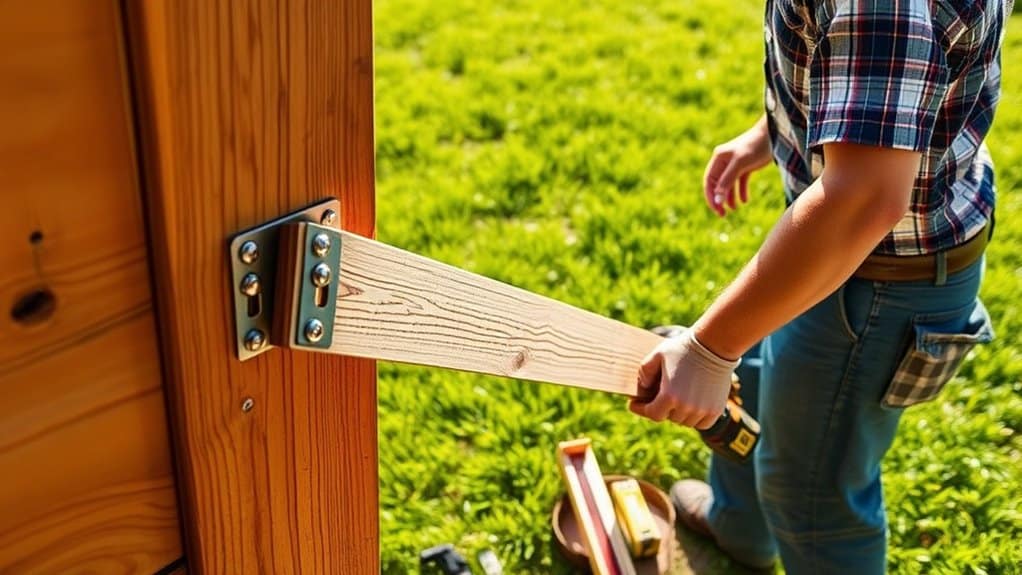 securely attach fence panels