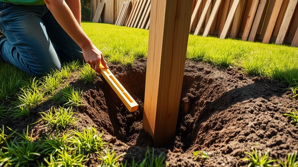 securely install fence posts