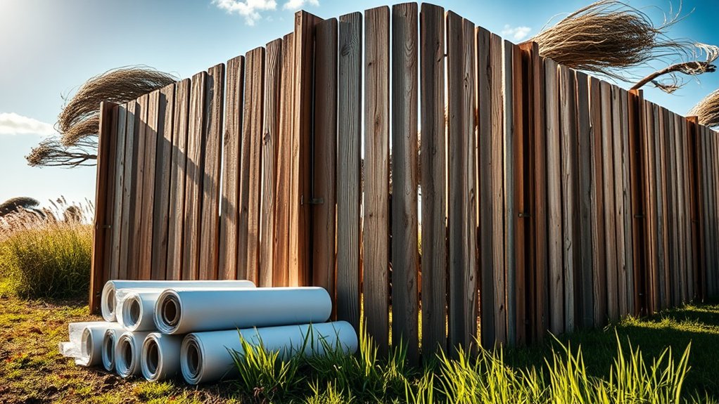 high wind fence materials