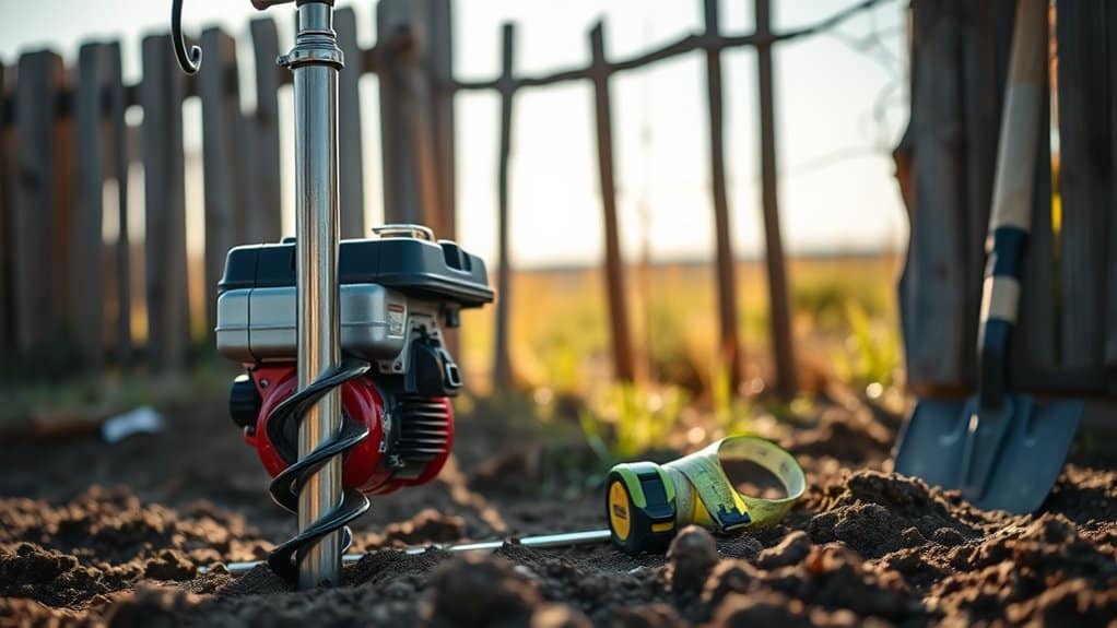 powered earth drilling tool