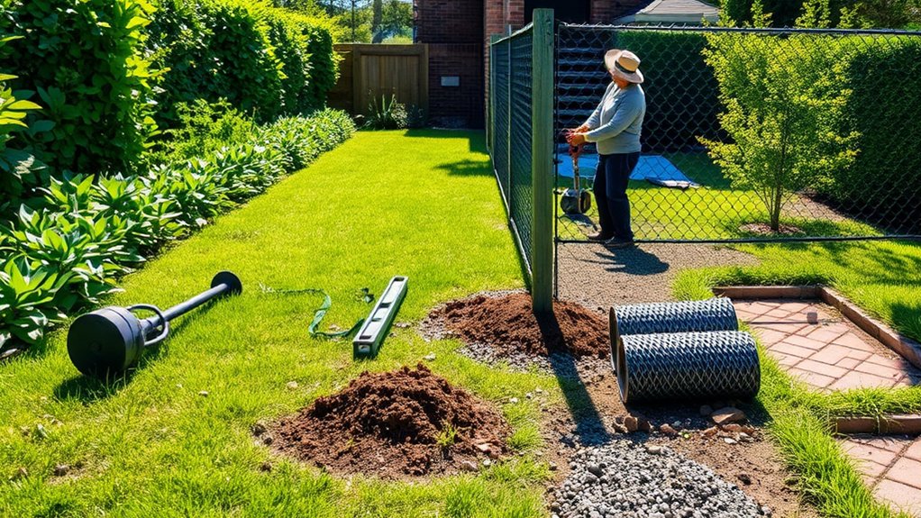 remove debris from fence