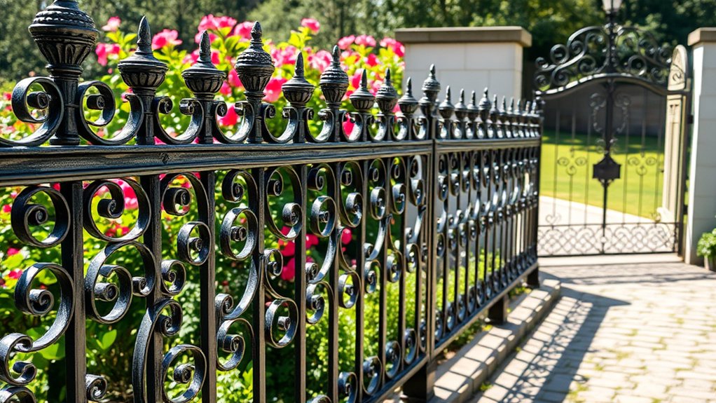 decorative metal fencing options