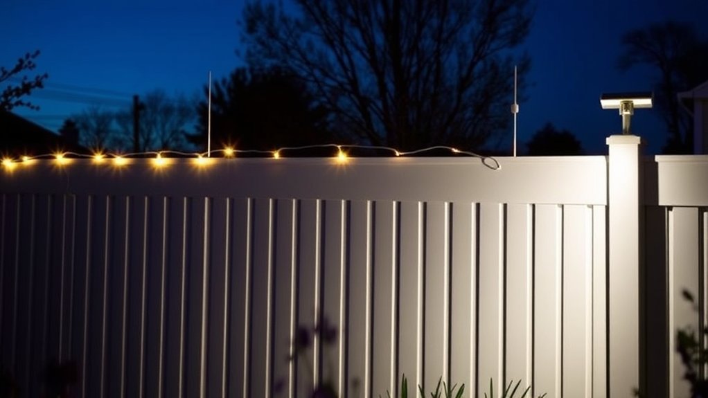 enhance vinyl fence lighting