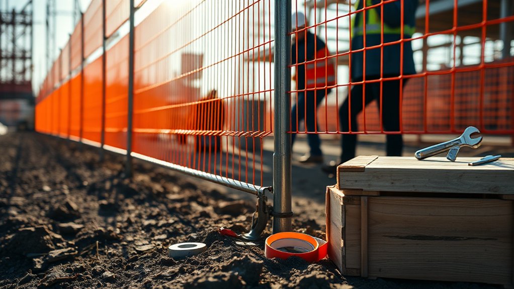 enhanced temporary fencing security