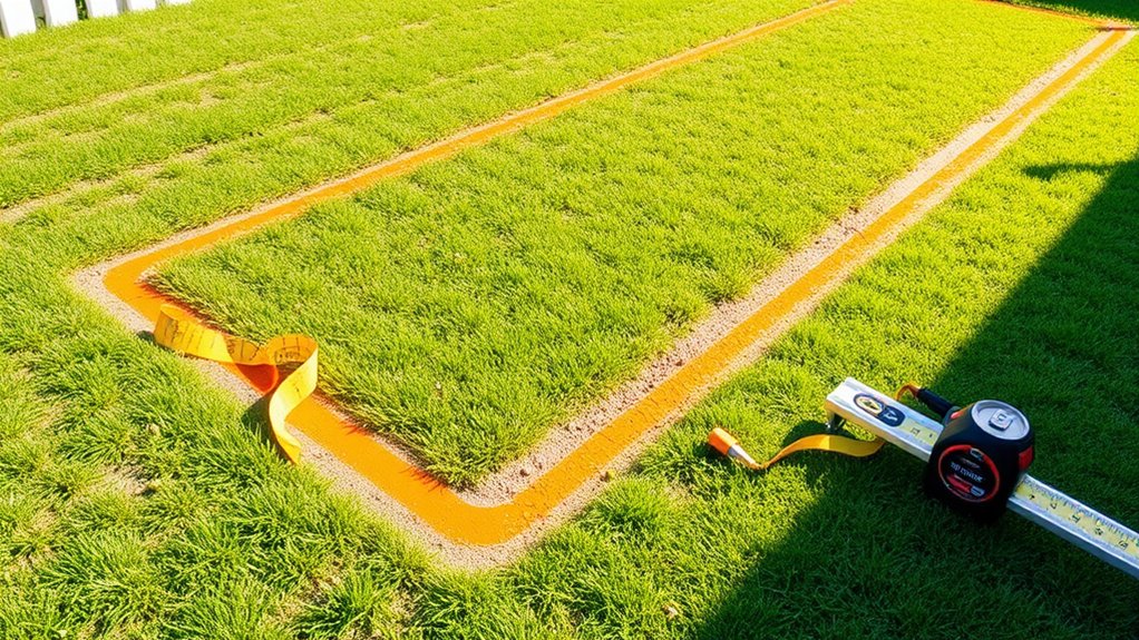 fence layout and marking