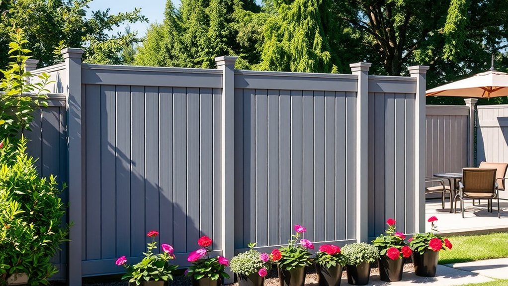 low maintenance vinyl fencing