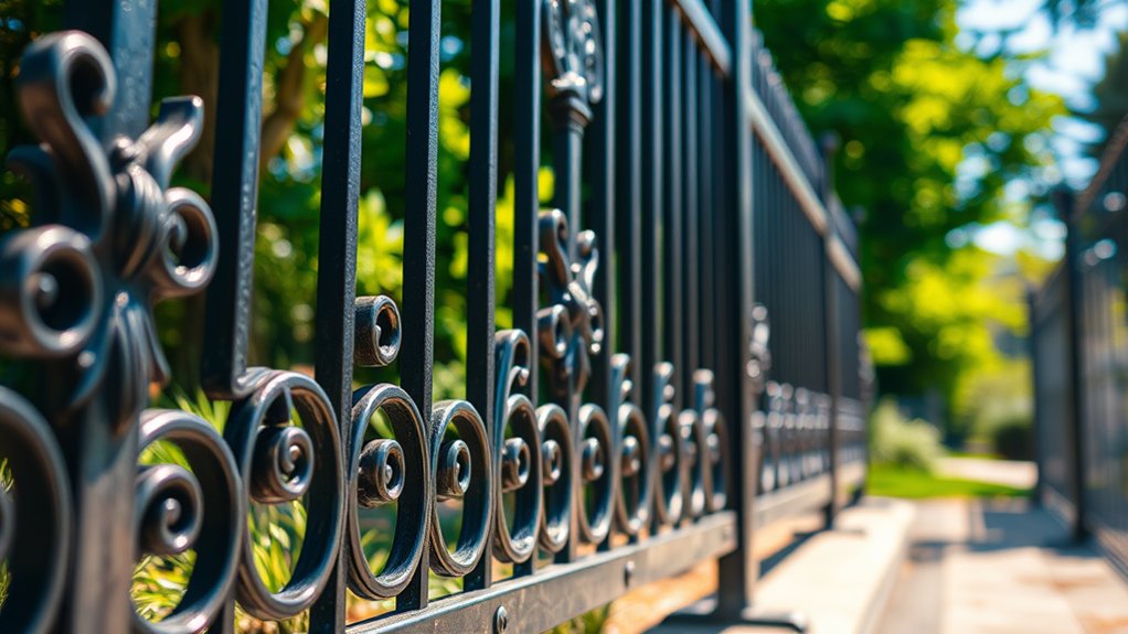 metal fencing enhances security