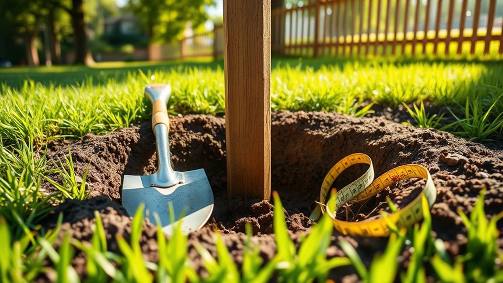 post hole digging process