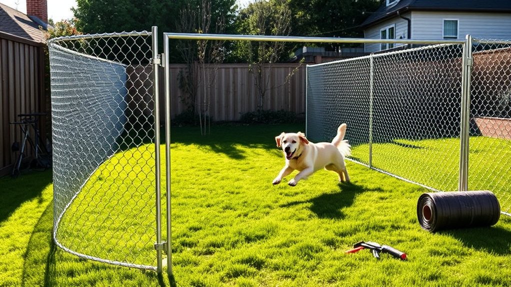 quick portable dog fencing