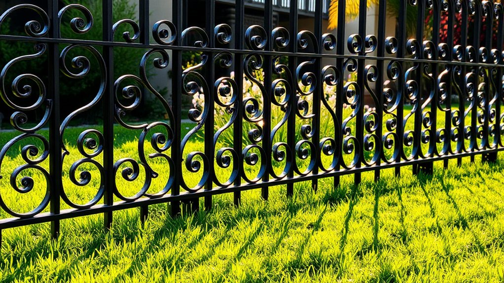 robust wrought iron fencing