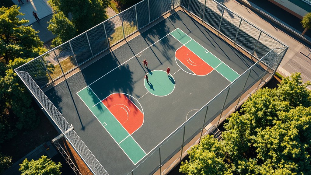 secure sports court fencing