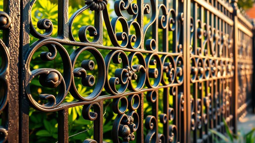 stylish decorative metal fencing