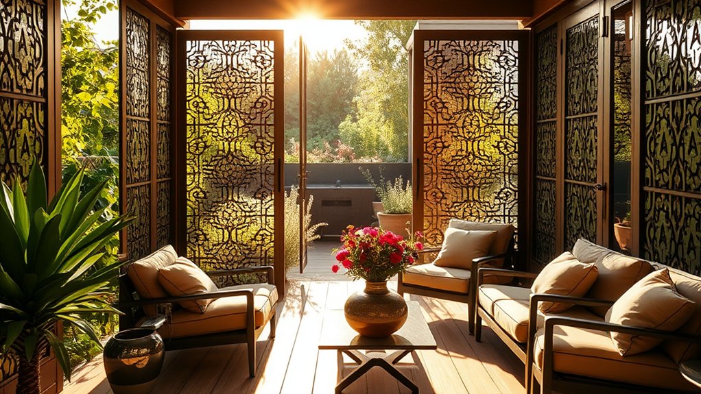 stylish private outdoor retreat