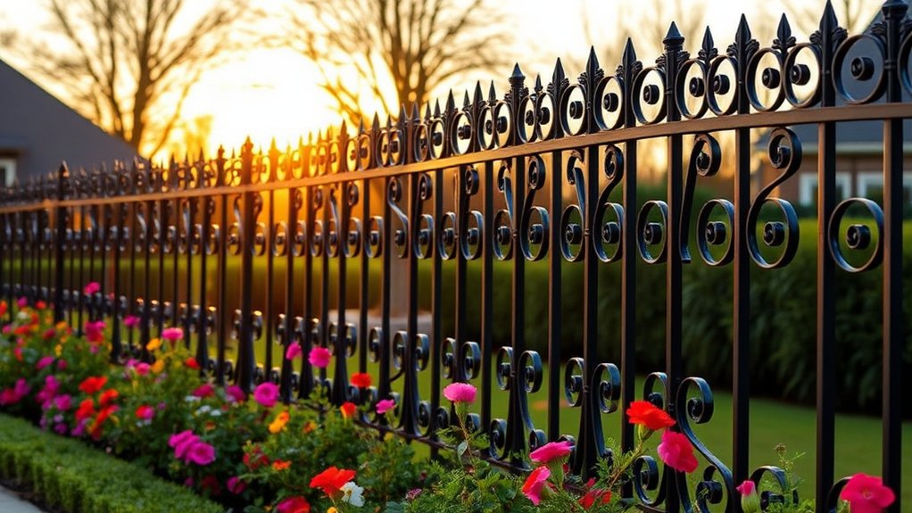 wrought iron fence benefits