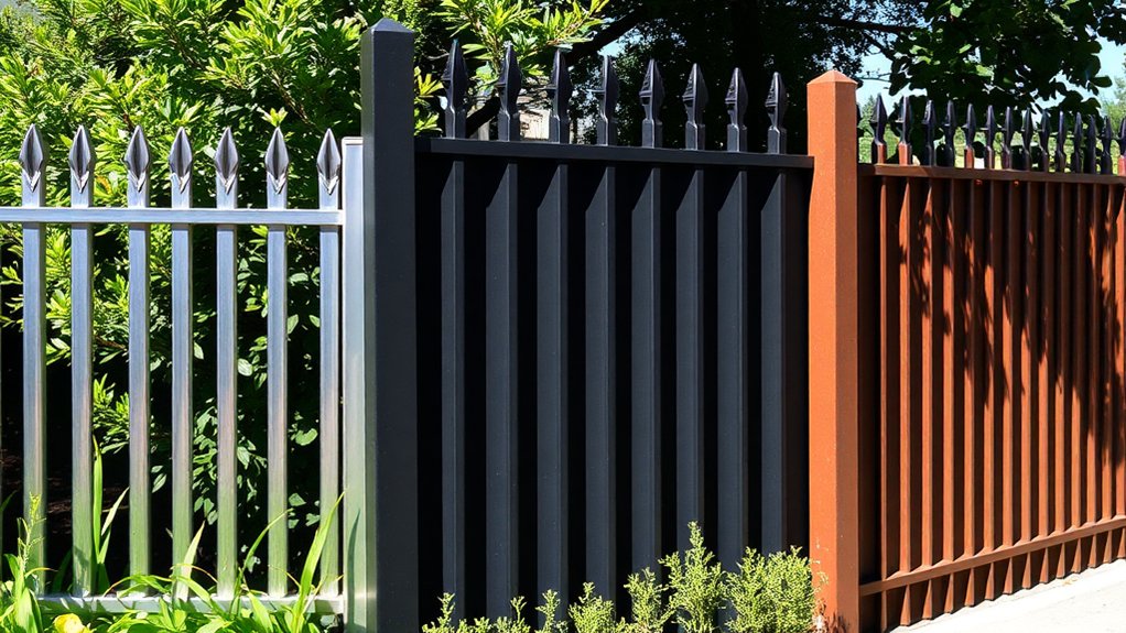 durable ornamental steel fencing