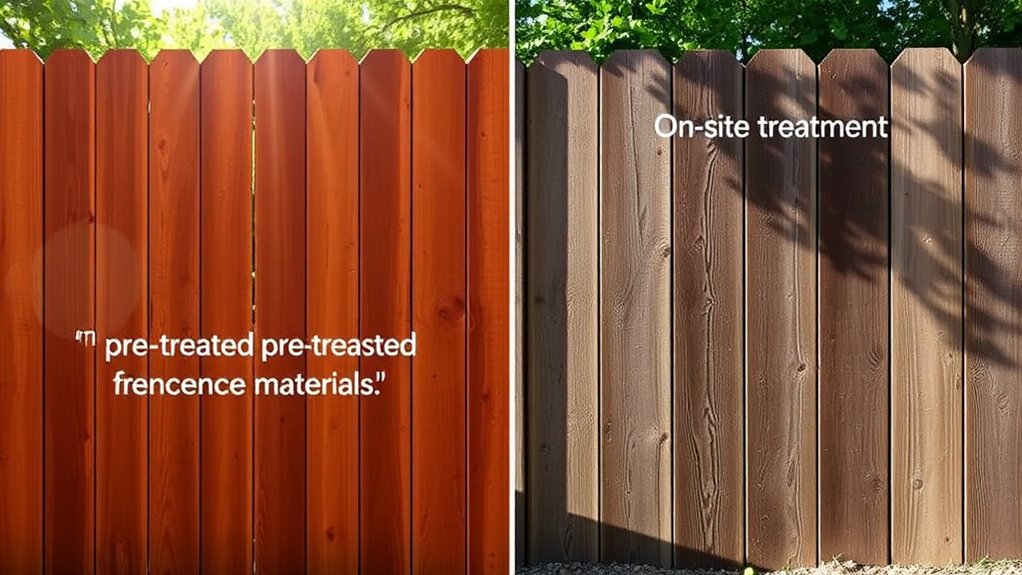 durable pre treated fence materials