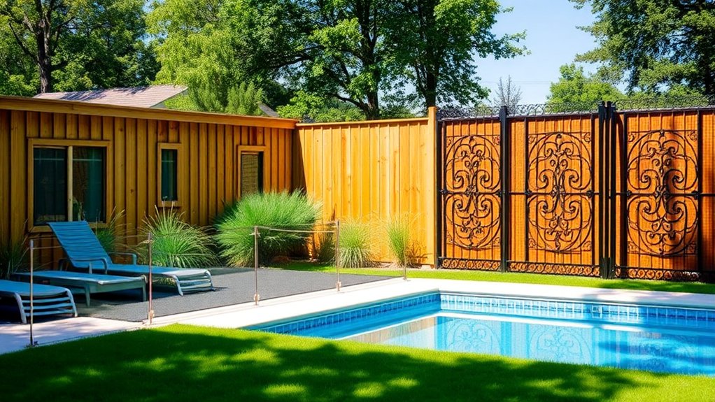pool fence material options