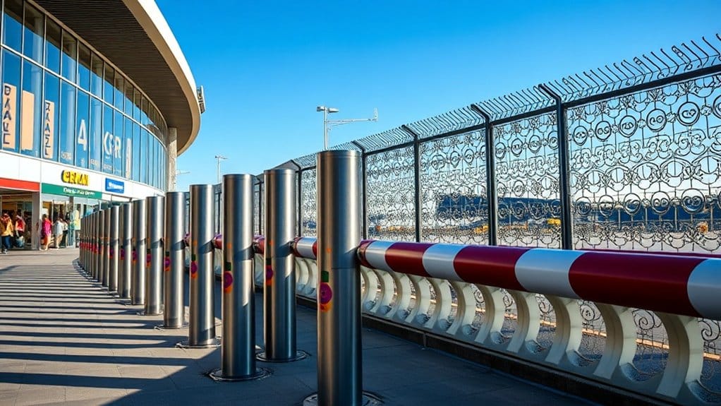 bollard placement enhances safety