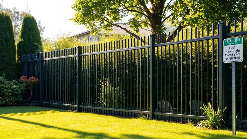 fence height regulations vary