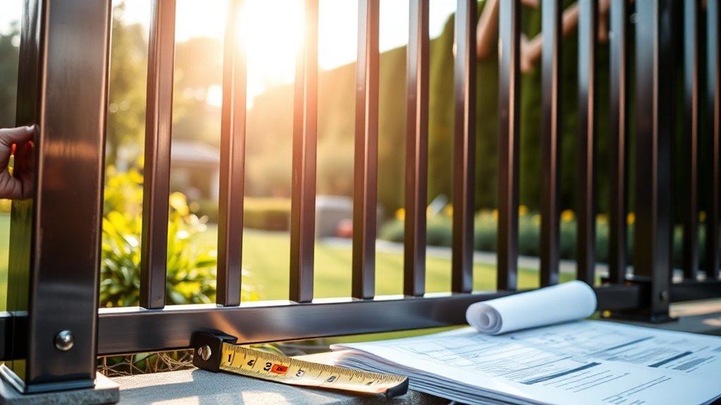 metal fence construction guidelines