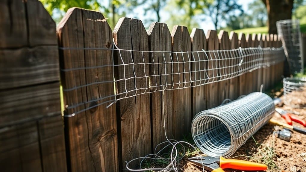 repairing fence gaps effectively