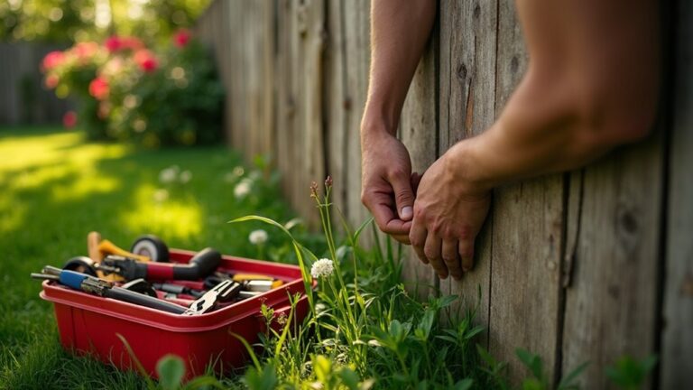 repairing fence material gaps
