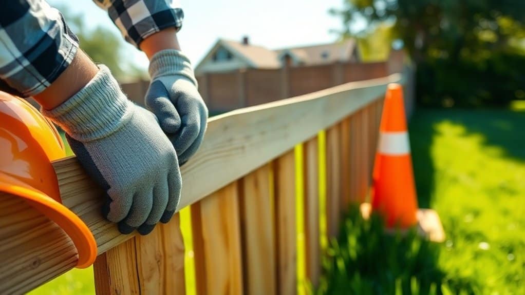 safety tips for fence repair