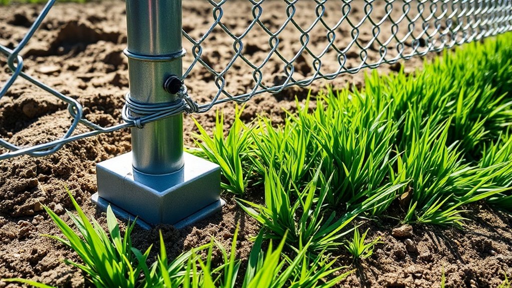 secure fence bottom effectively
