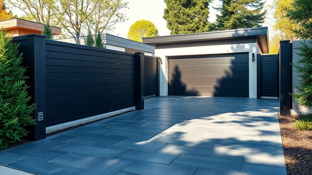 stylish fence home integration