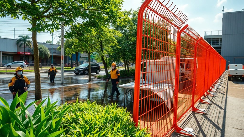 adaptable fencing for emergencies