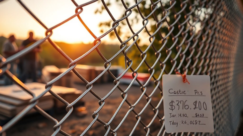 chain link fence pricing factors