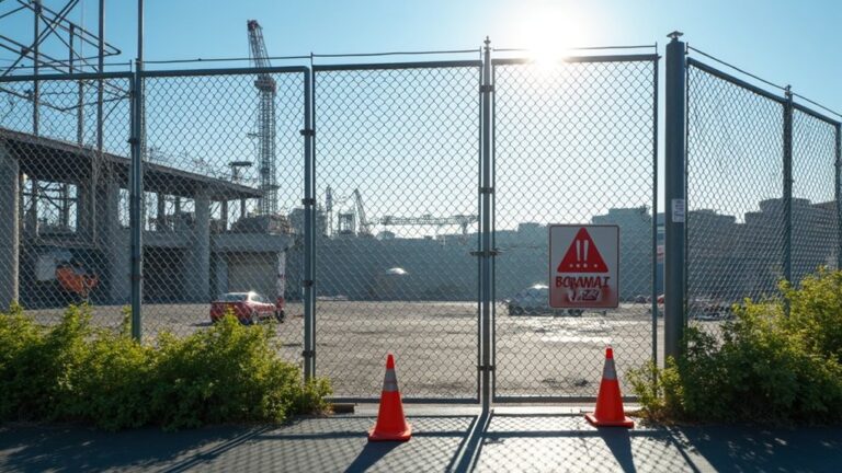 construction site security fencing