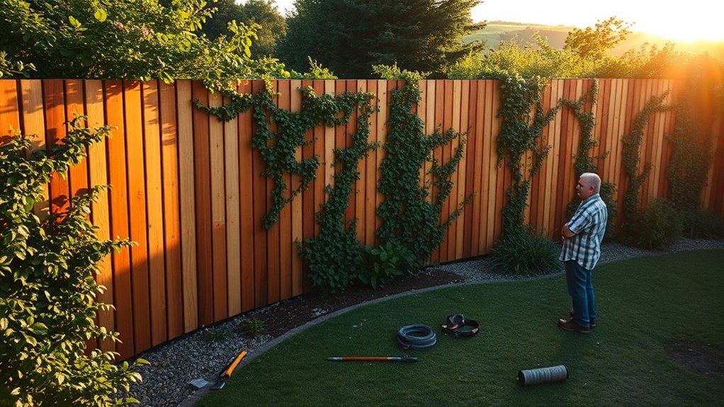 curved fencing enhances landscapes