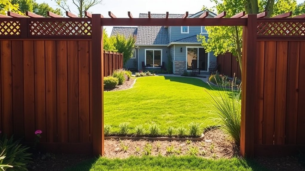 custom fencing boosts property value