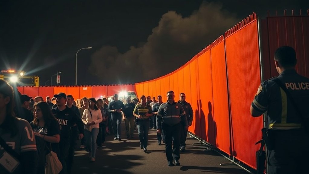 guided evacuations with fencing