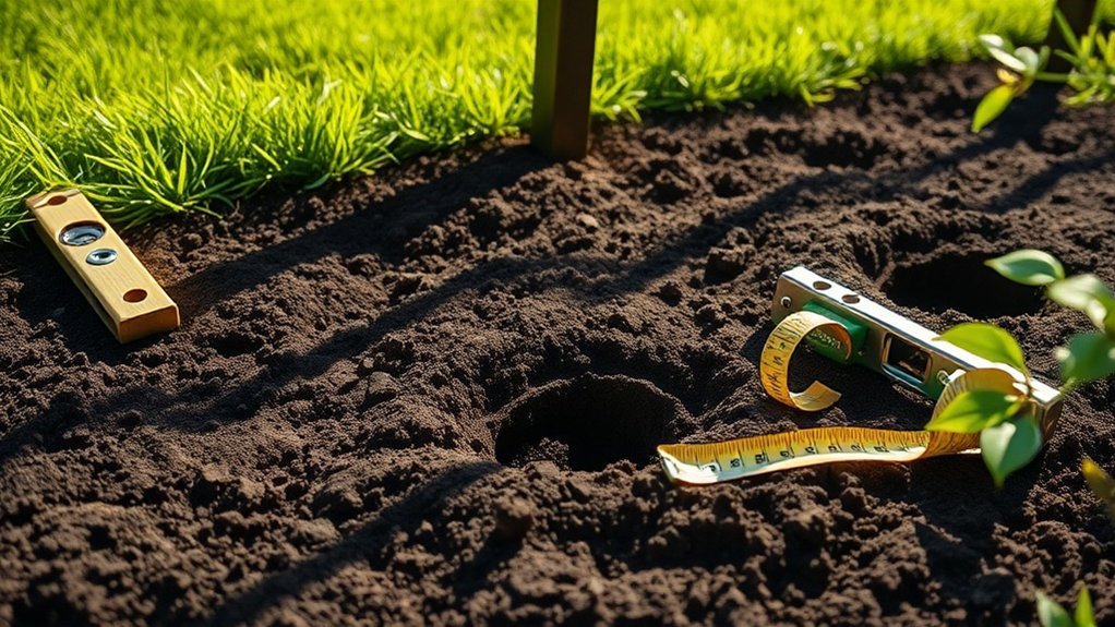 prepare fence installation site