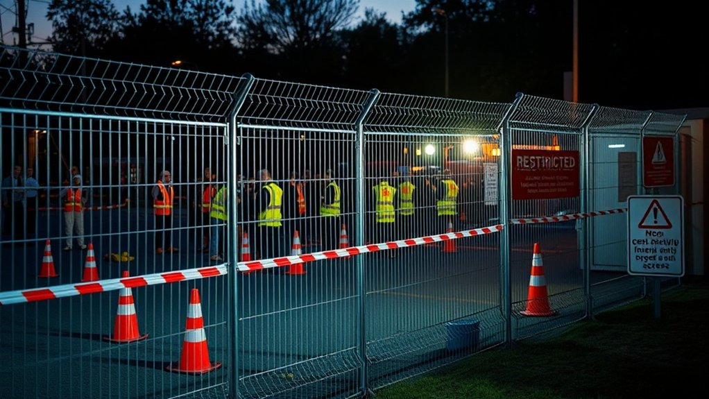 secure emergency perimeter fencing