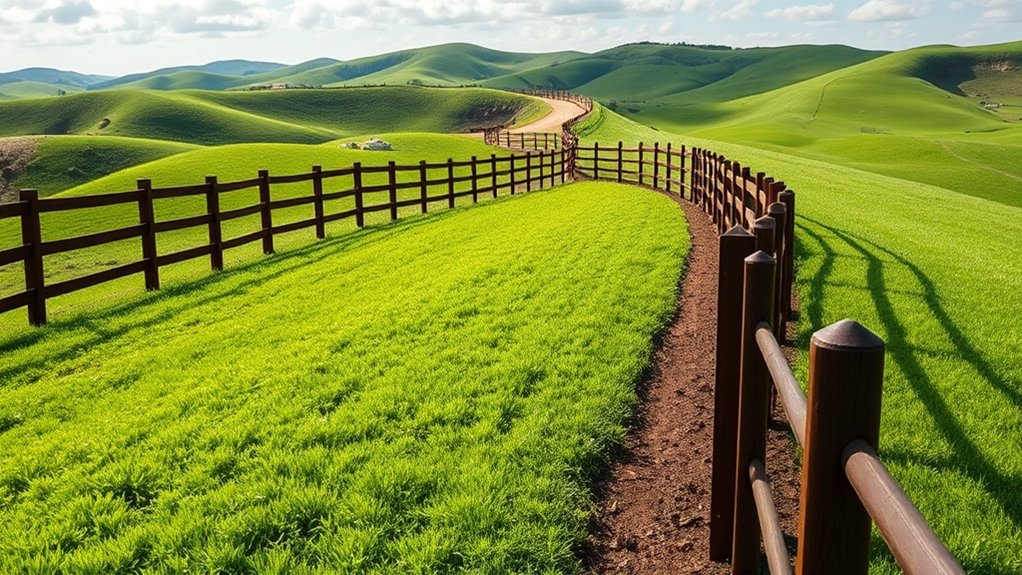 terrain sensitive fence design