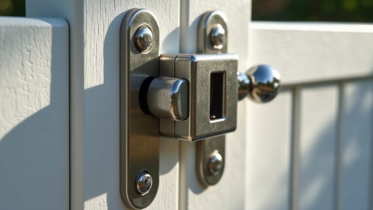 vinyl gate hardware options